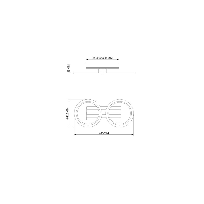 Globo - LED Stropní svítidlo LED/15W/230V 3000/4200/6000K