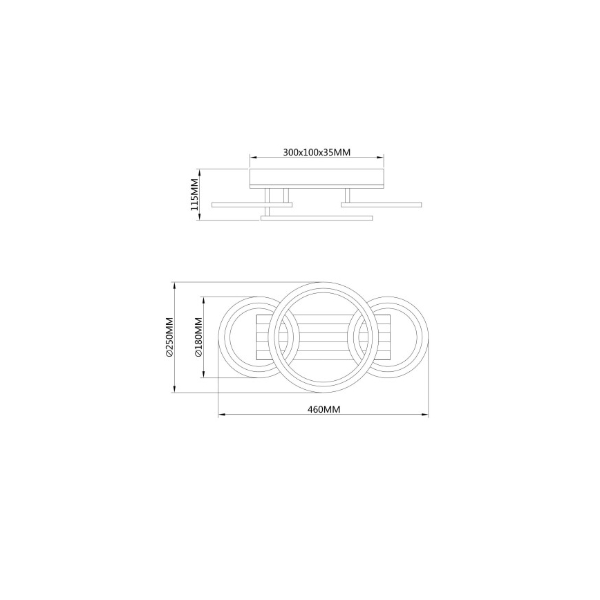 Globo - LED Stropní svítidlo LED/21W/230V 3000/4200/6000K
