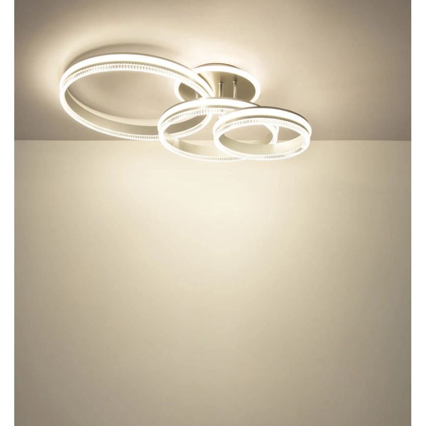 Globo - LED Stmívatelné stropní svítidlo LED/72W/230V 2700-6000K stříbrná + dálkové ovládání