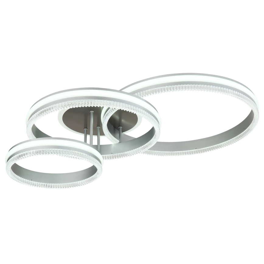 Globo - LED Stmívatelné stropní svítidlo LED/72W/230V 2700-6000K stříbrná + dálkové ovládání