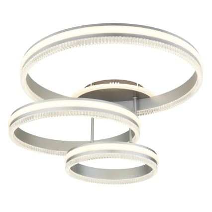 Globo - LED Stmívatelné stropní svítidlo LED/72W/230V 2700-6000K stříbrná + dálkové ovládání