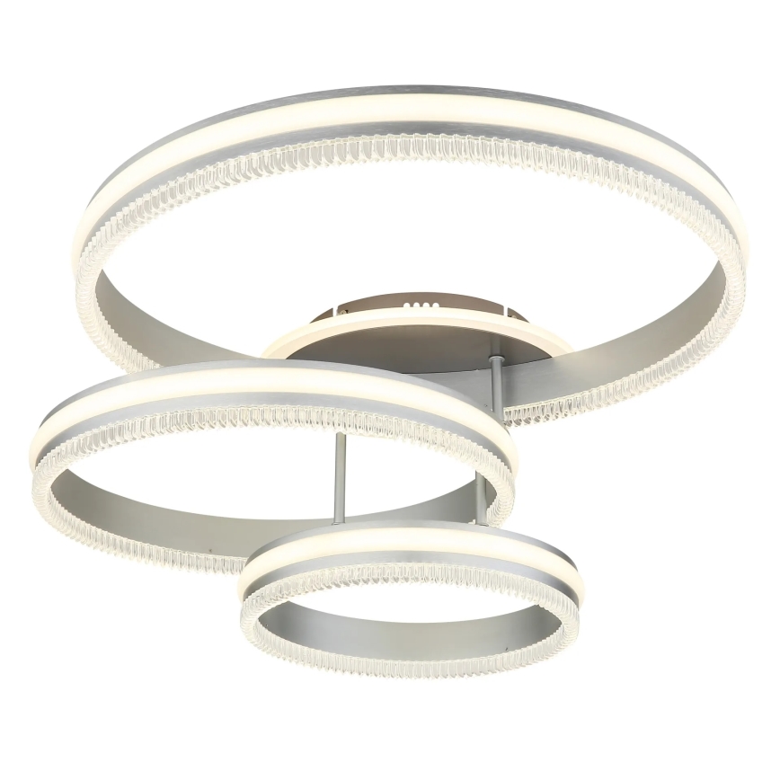 Globo - LED Stmívatelné stropní svítidlo LED/72W/230V 2700-6000K stříbrná + dálkové ovládání