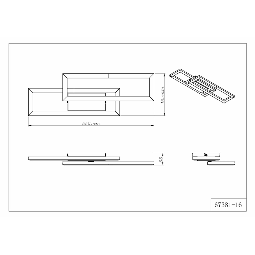 Globo - LED Stropní svítidlo LED/16W/230V 3000/4000/6000K