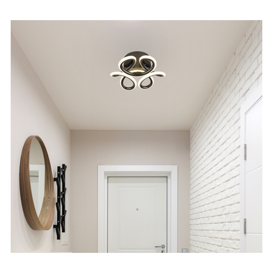 Globo - LED Stropní svítidlo LED/24W/230V 2700/4000/6000K pr. 26 cm černá