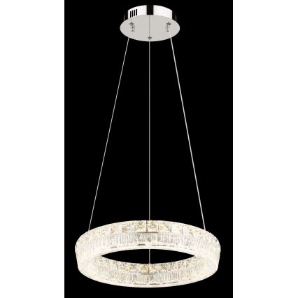 Globo - LED Stmívatelný lustr na lanku LED/24W/230V 2700-6000K čirá + dálkové ovládání