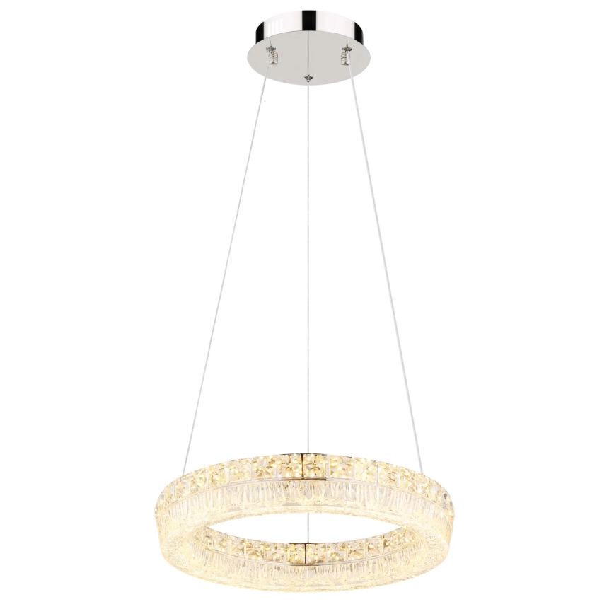 Globo - LED Stmívatelný lustr na lanku LED/24W/230V 2700-6000K čirá + dálkové ovládání