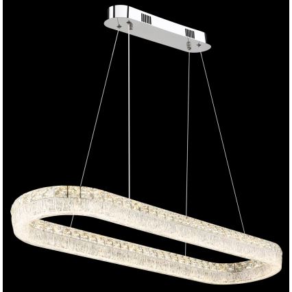 Globo - LED Stmívatelný lustr na lanku LED/40W/230V 2700-6000K čirá + dálkové ovládání