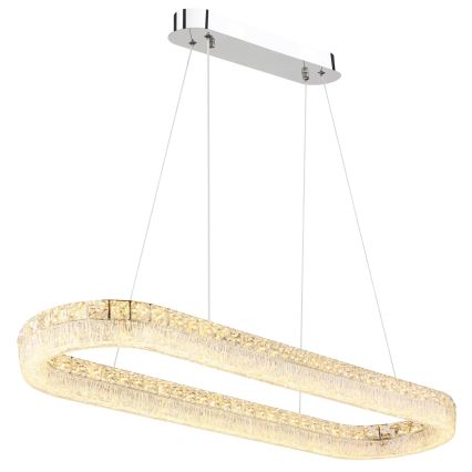 Globo - LED Stmívatelný lustr na lanku LED/40W/230V 2700-6000K čirá + dálkové ovládání