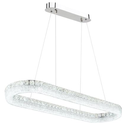 Globo - LED Stmívatelný lustr na lanku LED/40W/230V 2700-6000K čirá + dálkové ovládání