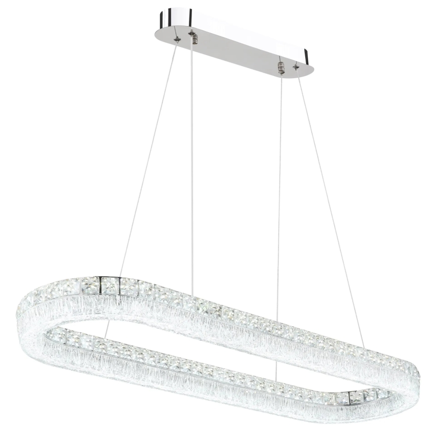 Globo - LED Stmívatelný lustr na lanku LED/40W/230V 2700-6000K čirá + dálkové ovládání