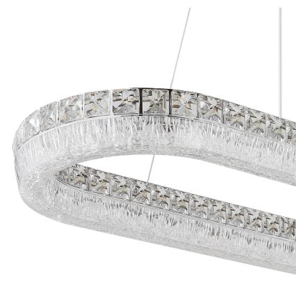 Globo - LED Stmívatelný lustr na lanku LED/40W/230V 2700-6000K čirá + dálkové ovládání
