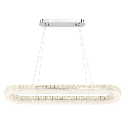 Globo - LED Stmívatelný lustr na lanku LED/40W/230V 2700-6000K čirá + dálkové ovládání