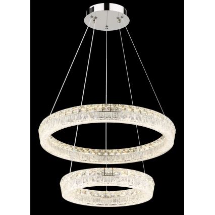 Globo - LED Stmívatelný lustr na lanku LED/60W/230V 2700-6000K čirá + dálkové ovládání
