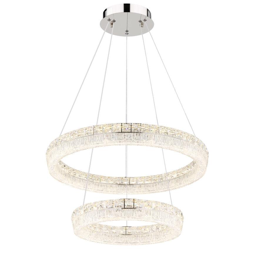 Globo - LED Stmívatelný lustr na lanku LED/60W/230V 2700-6000K čirá + dálkové ovládání