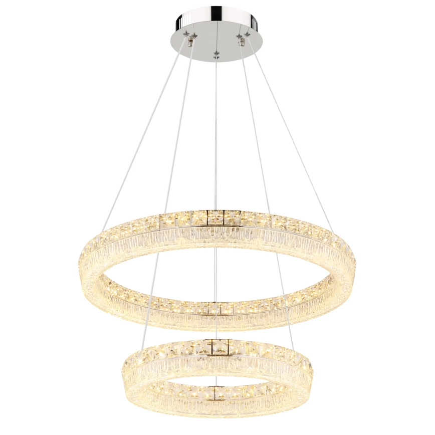 Globo - LED Stmívatelný lustr na lanku LED/60W/230V 2700-6000K čirá + dálkové ovládání