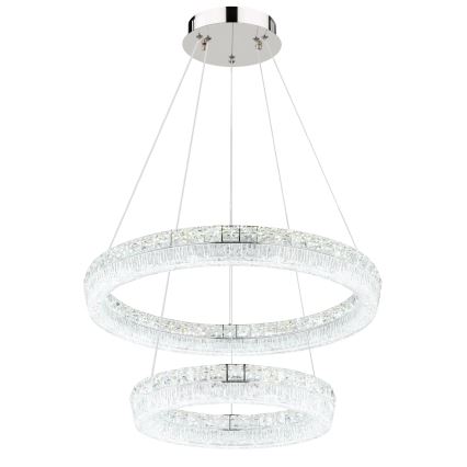 Globo - LED Stmívatelný lustr na lanku LED/60W/230V 2700-6000K čirá + dálkové ovládání