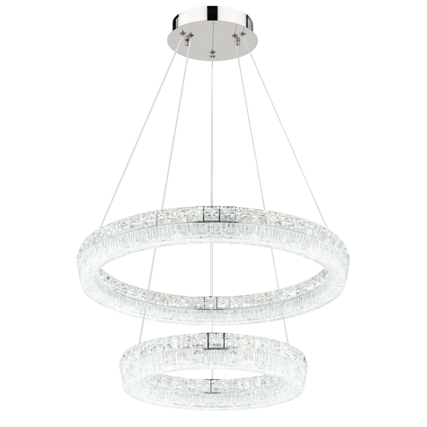 Globo - LED Stmívatelný lustr na lanku LED/60W/230V 2700-6000K čirá + dálkové ovládání
