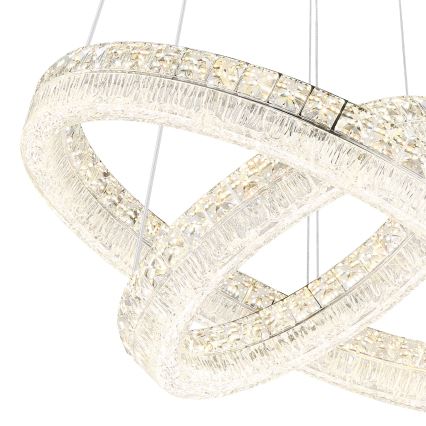 Globo - LED Stmívatelný lustr na lanku LED/60W/230V 2700-6000K čirá + dálkové ovládání
