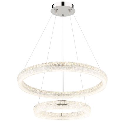 Globo - LED Stmívatelný lustr na lanku LED/72W/230V 2700-6000K čirá + dálkové ovládání