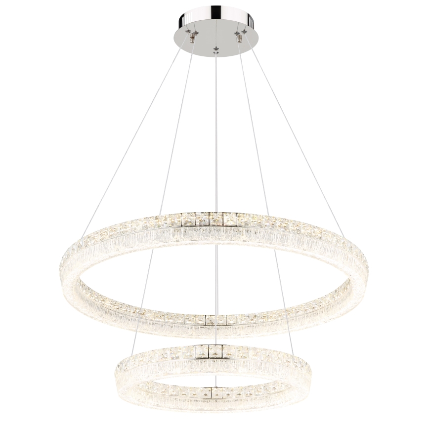 Globo - LED Stmívatelný lustr na lanku LED/72W/230V 2700-6000K čirá + dálkové ovládání