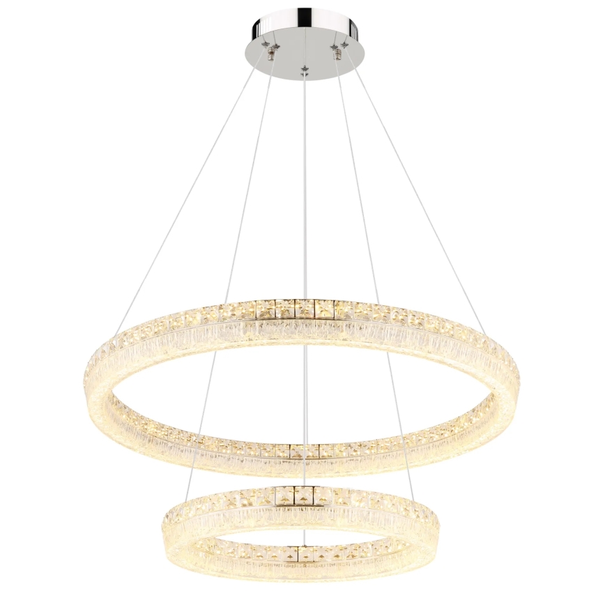 Globo - LED Stmívatelný lustr na lanku LED/72W/230V 2700-6000K čirá + dálkové ovládání