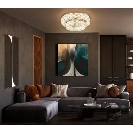 Globo - LED Stmívatelné stropní svítidlo LED/55W/230V 2700-6000K pr. 61 cm + dálkové ovládání