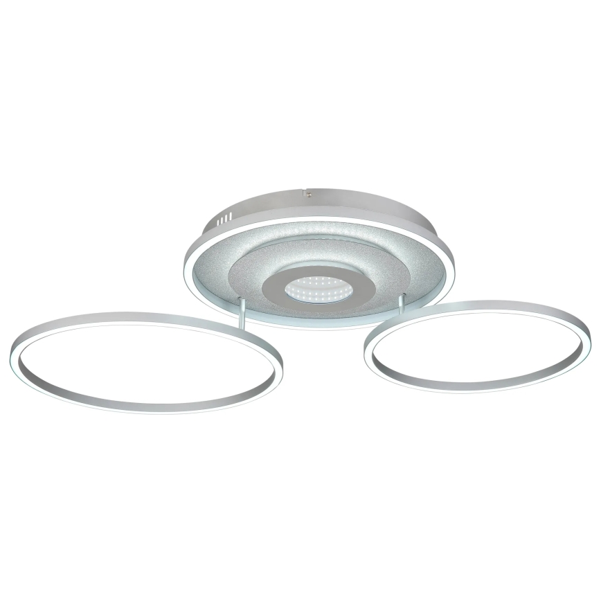 Globo - LED Stmívatelné stropní svítidlo LED/40W/230V 2700-6500K 57x99,2 cm stříbrná + dálkové ovládání