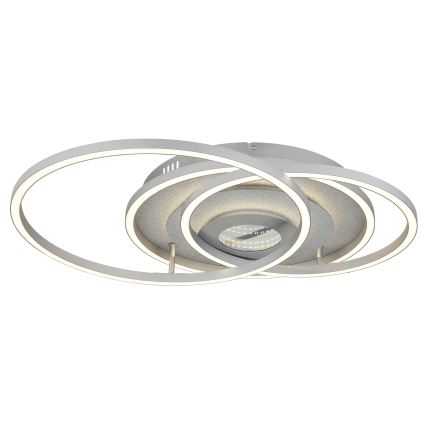 Globo - LED Stmívatelné stropní svítidlo LED/40W/230V 2700-6500K 57x99,2 cm stříbrná + dálkové ovládání