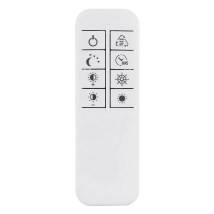 Globo - LED Stmívatelné stropní svítidlo LED/40W/230V 2700-6500K 57x99,2 cm stříbrná + dálkové ovládání