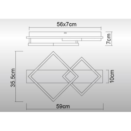 Globo - LED Stropní svítidlo LED/24W/230V 3000K