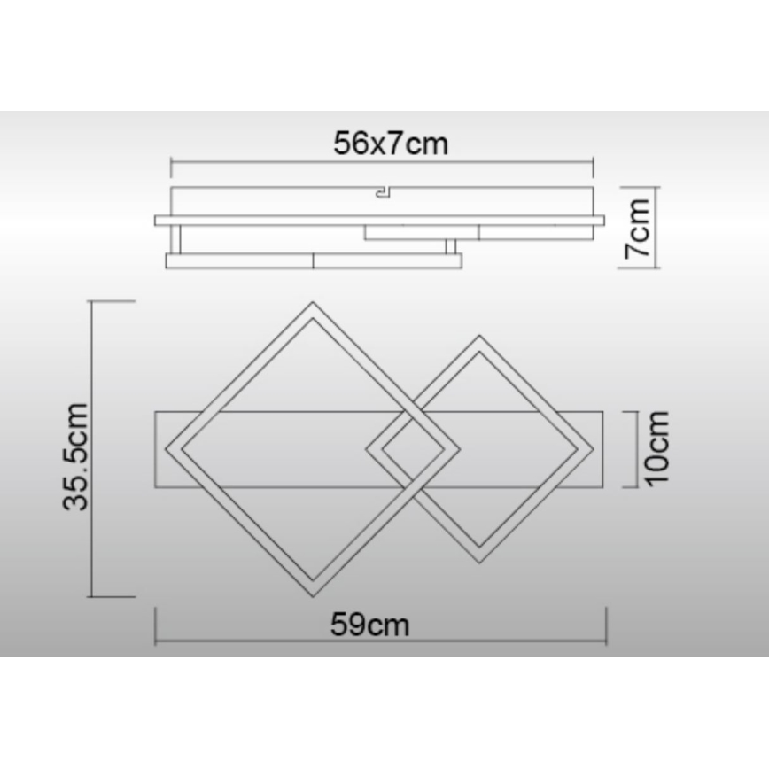 Globo - LED Stropní svítidlo LED/24W/230V 3000K
