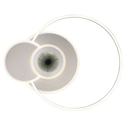 Globo - LED Stmívatelné stropní svítidlo LED/24W/230V 2700-6500K 45x56 cm stříbrná + dálkové ovládání
