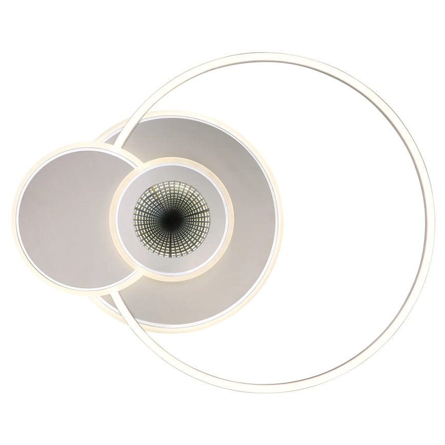Globo - LED Stmívatelné stropní svítidlo LED/24W/230V 2700-6500K 45x56 cm stříbrná + dálkové ovládání