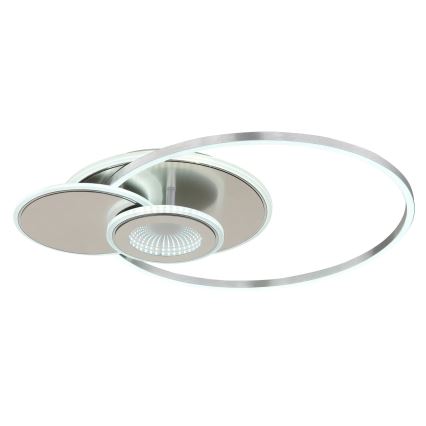 Globo - LED Stmívatelné stropní svítidlo LED/24W/230V 2700-6500K 45x56 cm stříbrná + dálkové ovládání