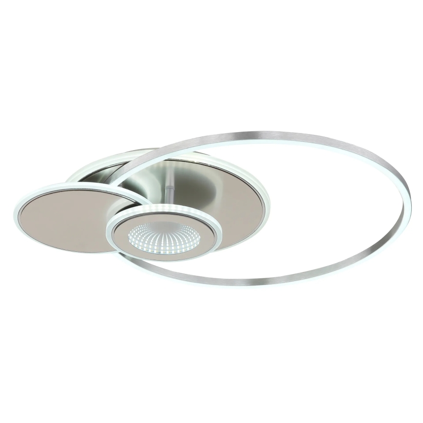 Globo - LED Stmívatelné stropní svítidlo LED/24W/230V 2700-6500K 45x56 cm stříbrná + dálkové ovládání