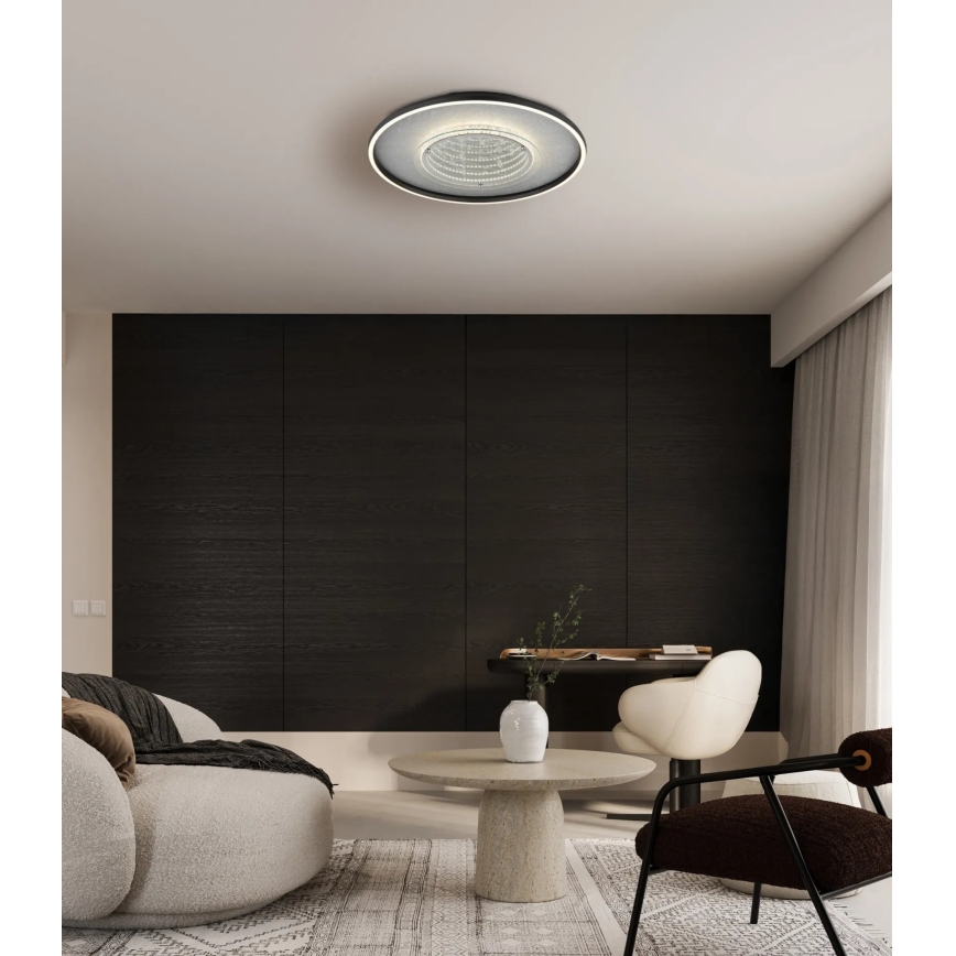 Globo - LED Stropní svítidlo LED/40W/230V 3000/4000/6000K pr. 51,5 cm černá