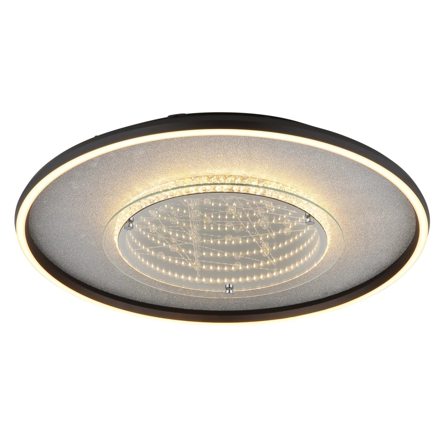 Globo - LED Stropní svítidlo LED/40W/230V 3000/4000/6000K pr. 51,5 cm černá