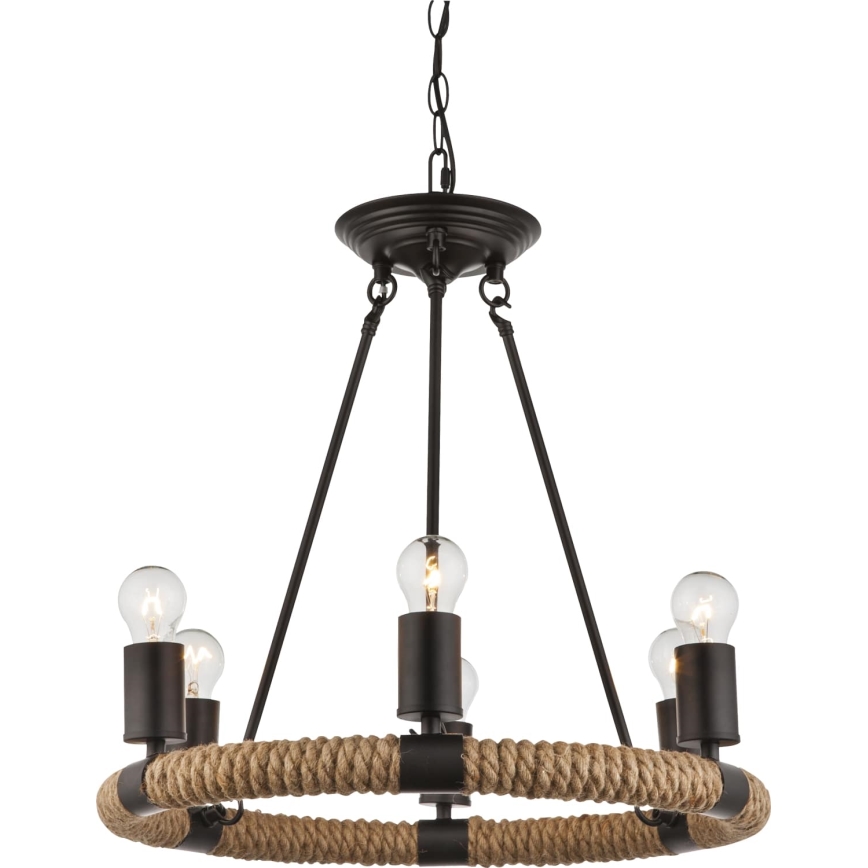 Globo - Lustr na řetězu 6xE27/40W/230V