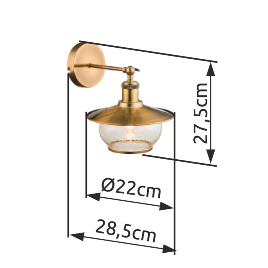 Globo - Nástěnné svítidlo 1xE27/60W/230V