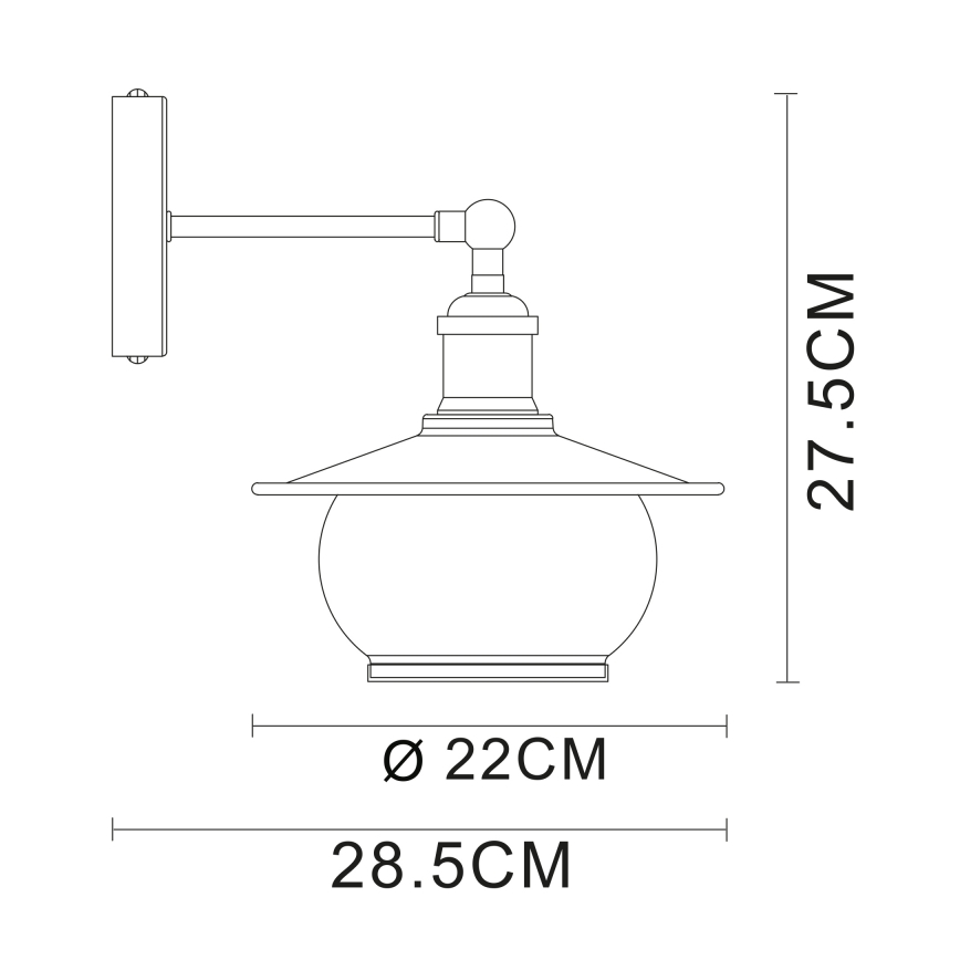 Globo - Nástěnné svítidlo 1xE27/60W/230V
