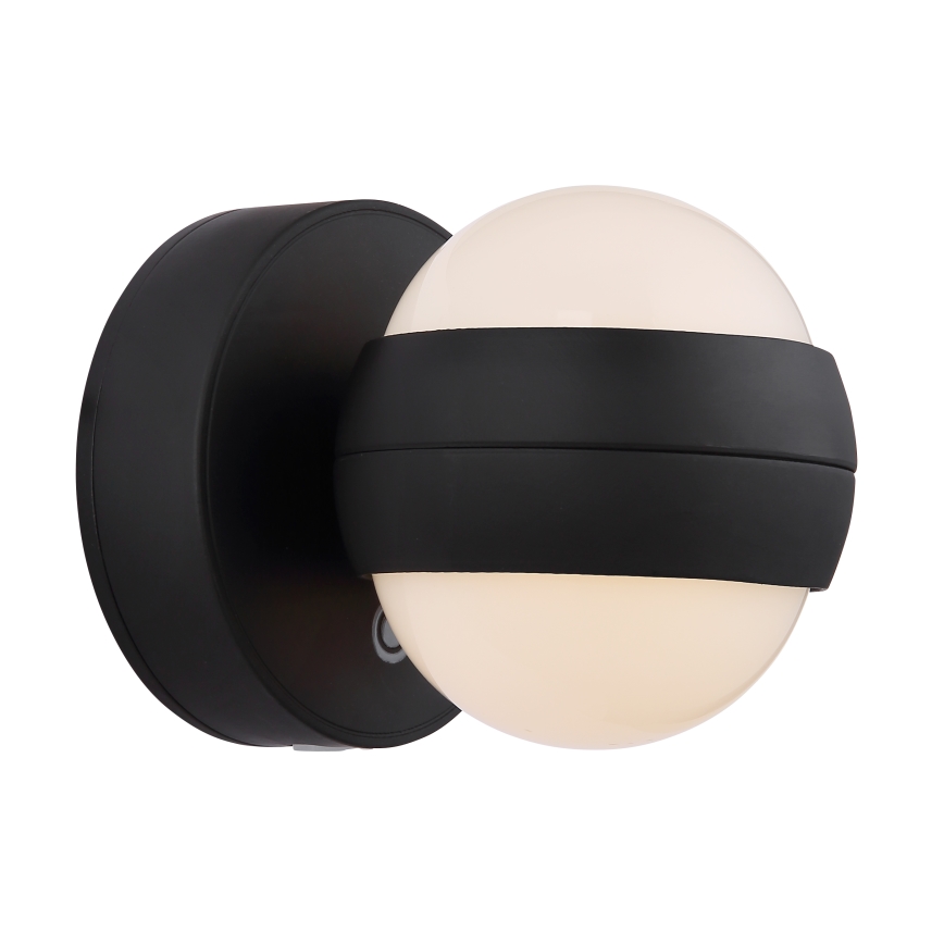 Globo - LED Stmívatelné nabíjecí dotykové nástěnné svítidlo LED/1,4W/5V 1800 mAh černá