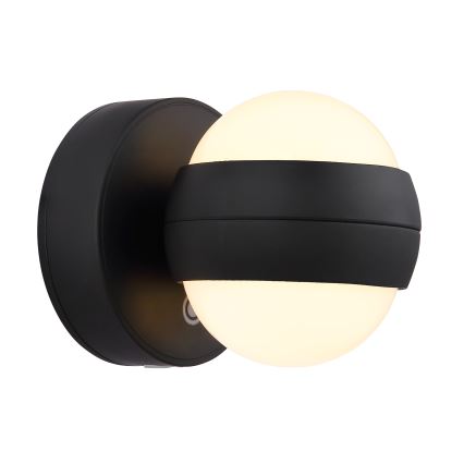 Globo - LED Stmívatelné nabíjecí dotykové nástěnné svítidlo LED/1,4W/5V 1800 mAh černá