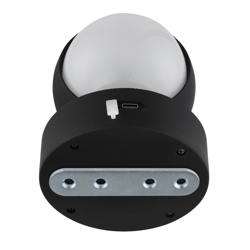 Globo - LED Stmívatelné nabíjecí dotykové nástěnné svítidlo LED/1,4W/5V 1800 mAh černá