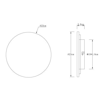 Globo - LED Nástěnné svítidlo LED/12W/230V 3000K