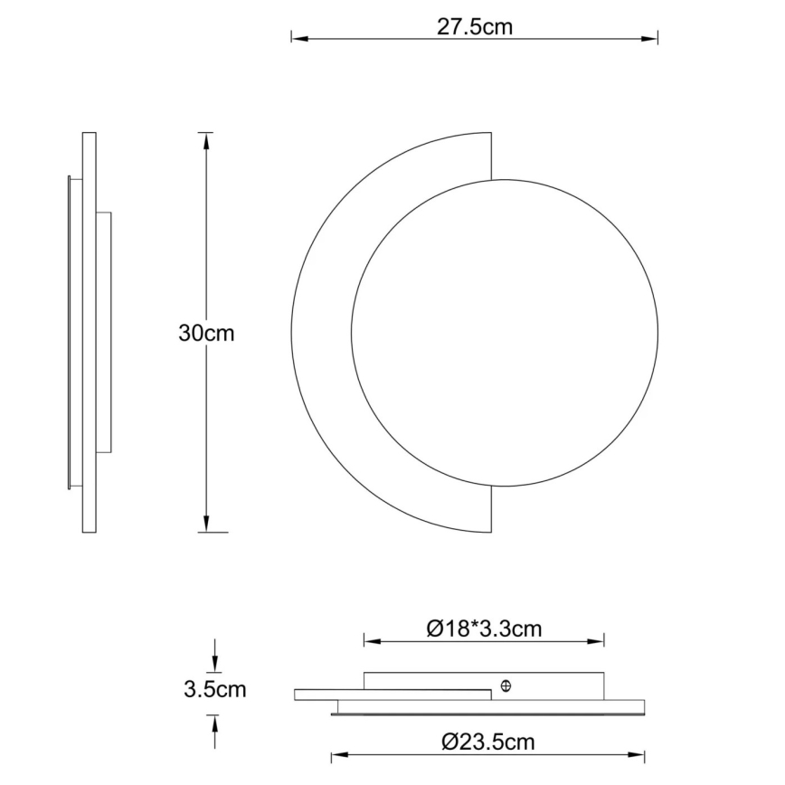 Globo - LED Nástěnné svítidlo LED/14W/230V 3000K