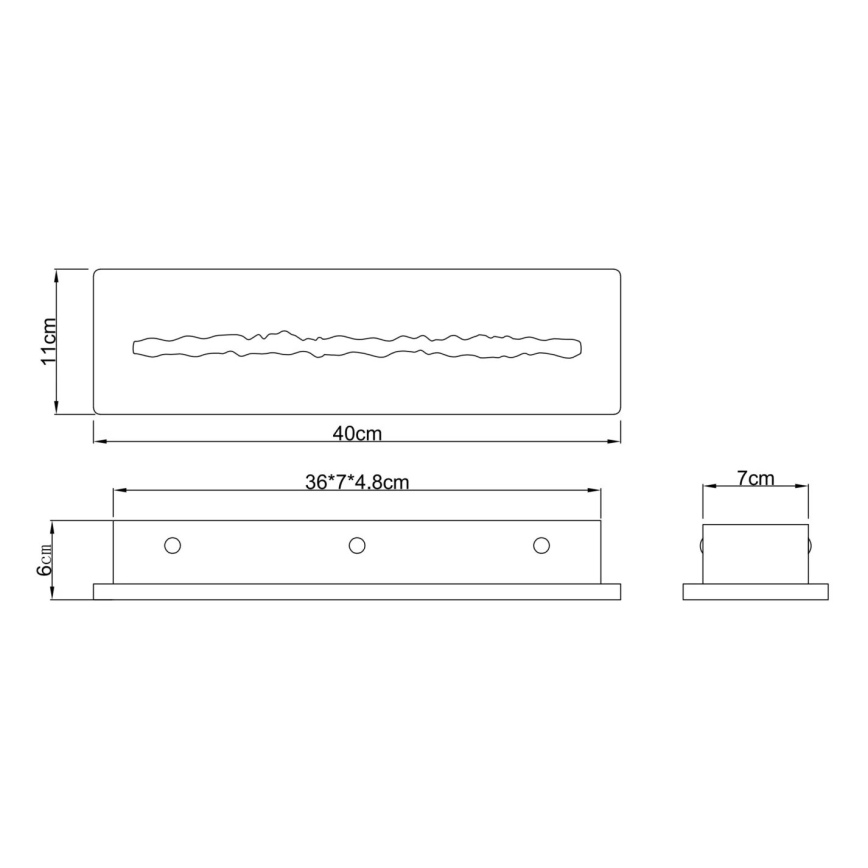 Globo - LED Nástěnné svítidlo LED/17W/230V 3000K