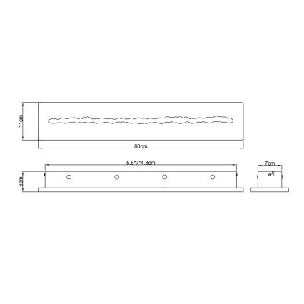 Globo - LED Nástěnné svítidlo LED/21W/230V 3000K