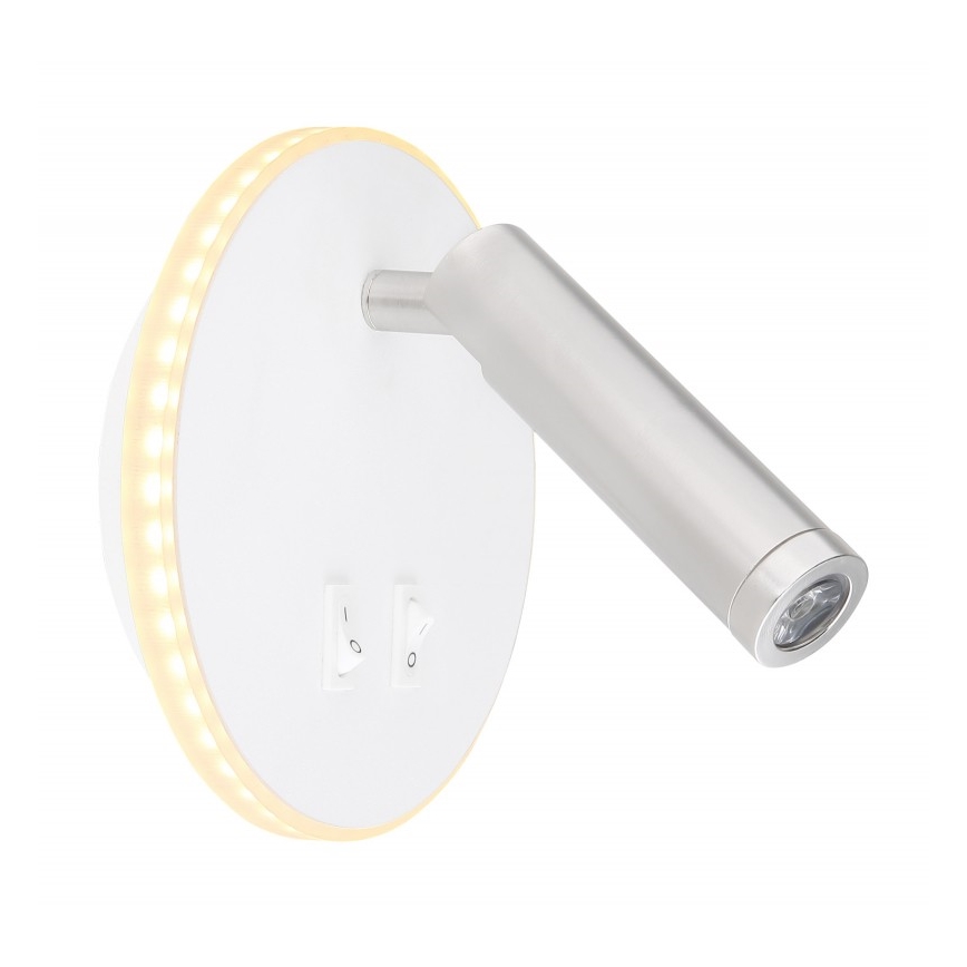 Globo - LED Nástěnné bodové svítidlo LED/6W + LED/1W/230V