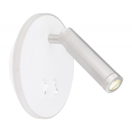 Globo - LED Nástěnné bodové svítidlo LED/6W + LED/1W/230V