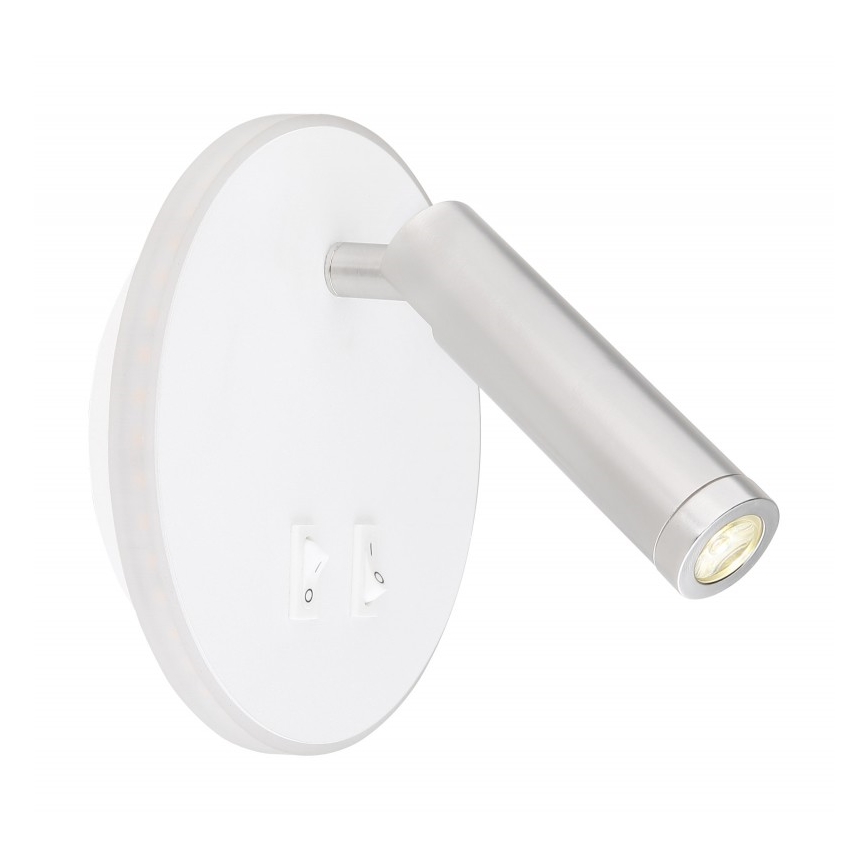 Globo - LED Nástěnné bodové svítidlo LED/6W + LED/1W/230V